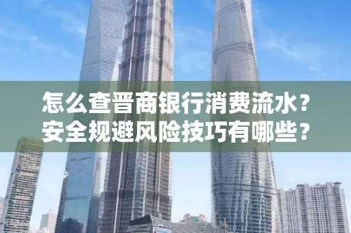 怎么查晋商银行消费流水？安全规避风险技巧有哪些？