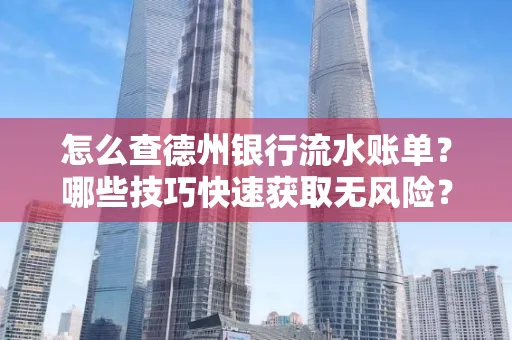 怎么查德州银行流水账单？哪些技巧快速获取无风险？