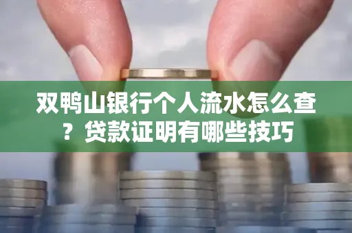 双鸭山银行个人流水怎么查？贷款证明有哪些技巧