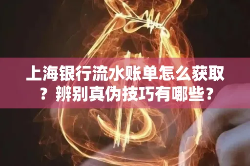 上海银行流水账单怎么获取？辨别真伪技巧有哪些？