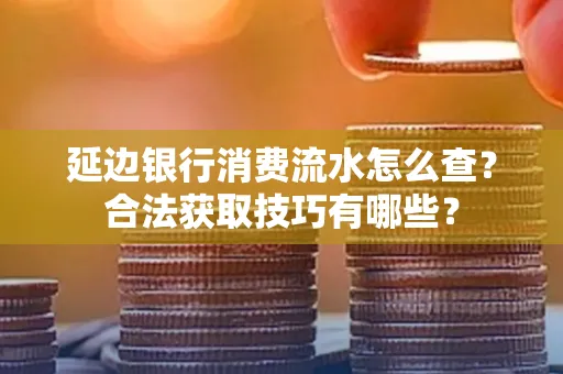 延边银行消费流水怎么查？合法获取技巧有哪些？